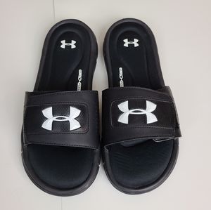 Under Armour Men's Black Ignite III 4D Foam Slip On Slide Sandals Sz 9